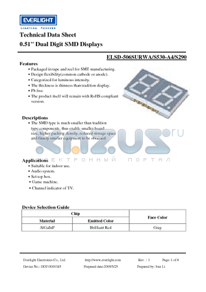 ELSD-506SURWA datasheet - 0.51