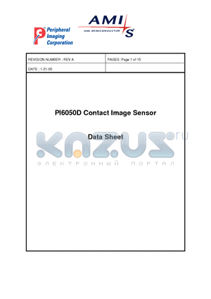 PI6050D datasheet - Contact Image Sensor