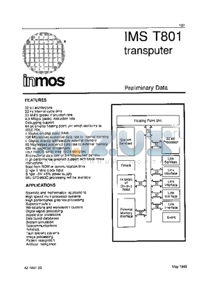 IMST801-G20M datasheet - IMST801 TRANSPUETR