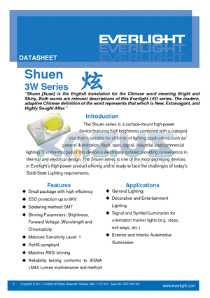 ELSH-J11G3-0LPNM-DG1G3 datasheet - Small package with high efficiency