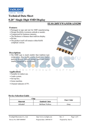 ELSS-205UYWA datasheet - 0.20