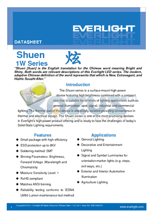 ELSH-F91M1-0VPHS-C3000 datasheet - Small package with high efficiency