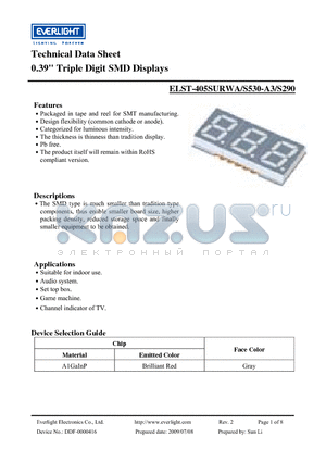 ELST-405SURWA datasheet - 0.39