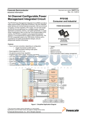 MMPF0100 datasheet - 14 Channel Configurable Power Management Integrated Circuit