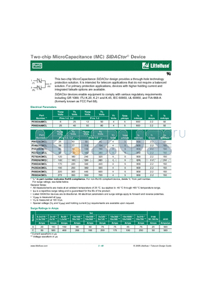 P6002ACMCL datasheet - Two-chip MicroCapacitance