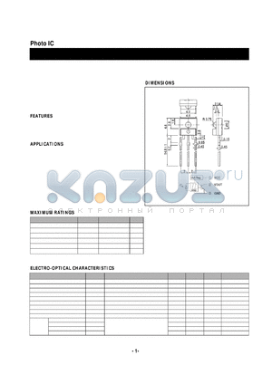 PIC0103SD datasheet - Photo IC