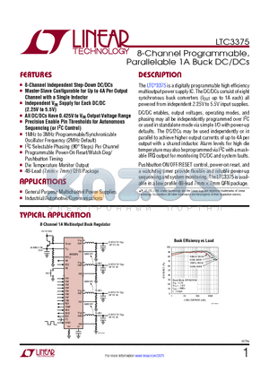 LTC3589-1 datasheet - 8-Channel Programmable, Parallelable 1A Buck DC/DCs