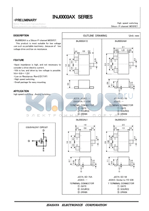 INJ0003AM1 datasheet - Silicon P-channel MOSFET