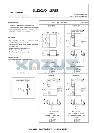 INJ0003AT2 datasheet - Silicon P-channel MOSFET
