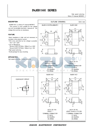 INJ0011AC1 datasheet - High speed switching Silicon P-channel MOSFET