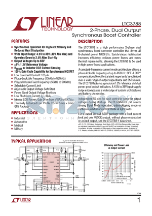 LTC3788IUHTRPBF datasheet - 2-Phase, Dual Output Synchronous Boost Controller