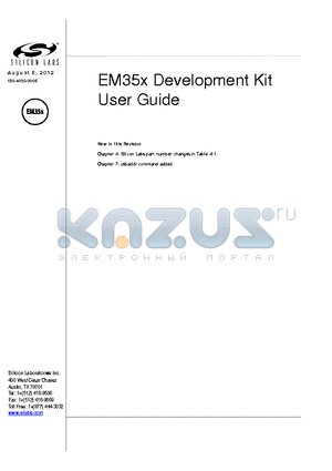 EM35X datasheet - EM35x Development Kit