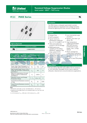 P6KE12CA datasheet - Transient Voltage Suppression Diodes