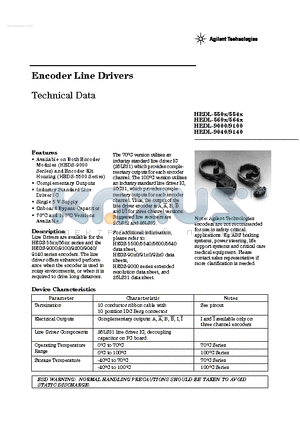 HEDL-554X datasheet - Encoder Line Drivers