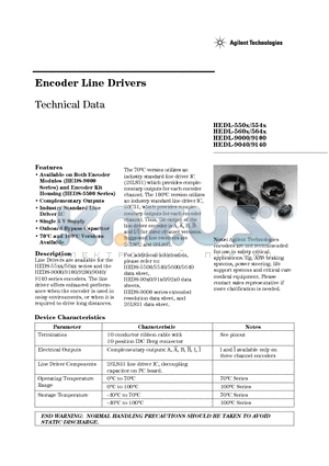 HEDL-5561-J06 datasheet - Encoder Line Drivers