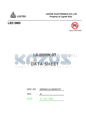 LG-020WK-DT datasheet - LED SMD