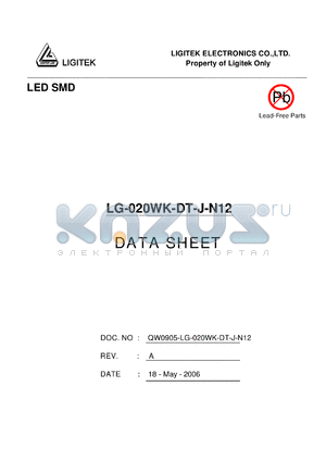 LG-020WK-DT-J-N12 datasheet - LED SMD
