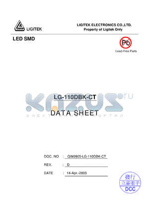 LG-110DBK-CT datasheet - LED SMD