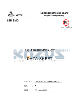 LG-110HRF-DBK-CT datasheet - LED SMD