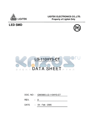 LG-110HYS-CT datasheet - LED SMD