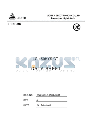 LG-150HYS-CT datasheet - LED SMD