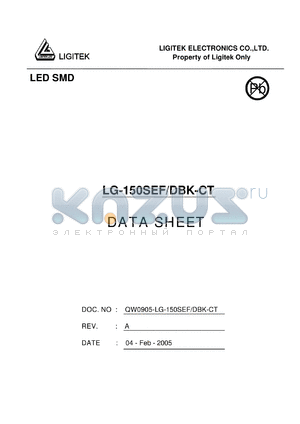 LG-150SEF-DBK-CT datasheet - LED SMD
