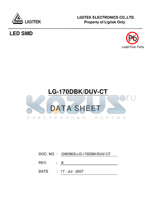 LG-170DBK-DUV-CT datasheet - LED SMD