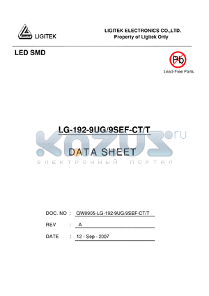 LG-192-9UG-9SEF-CT-T datasheet - LED SMD