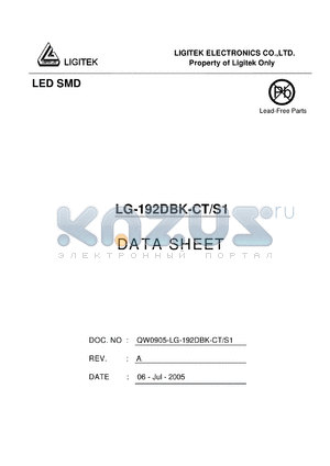 LG-192DBK-CT-S1 datasheet - LED SMD