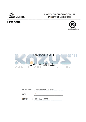 LG-192HY-CT datasheet - LED SMD