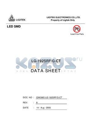 LG-192SRF-G-CT datasheet - LED SMD