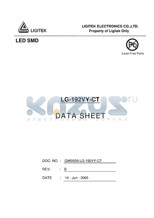 LG-192VY-CT datasheet - LED SMD