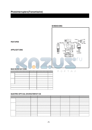 LG-206 datasheet - Photointerrupters(Transmissive)