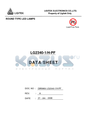 LG2340-1-H-PF datasheet - ROUND TYPE LED LAMPS
