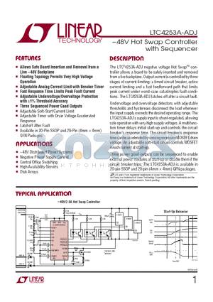 LTC4253A-ADJ datasheet - -48V Hot Swap Controller with Sequencer