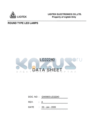 LG32240 datasheet - ROUND TYPE LED LAMPS