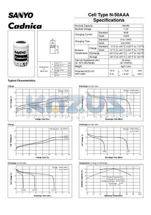 N-50AAA datasheet - Cell Type N-50AAA