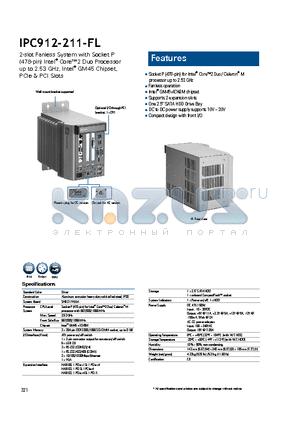 IPC912-211-FL datasheet - Supports 2 expansion slots