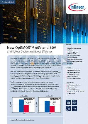 IPD025N06N datasheet - New OptiMOS 40V and 60V