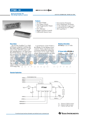 PT7681N datasheet - 30-A Programmable ISR With Margin Up/Down Controls
