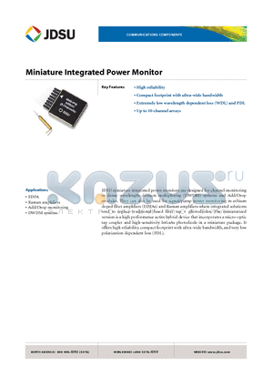 IPM-11T2 datasheet - Miniature Integrated Power Monitor