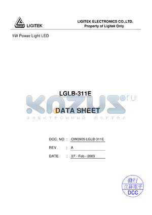 LGLB-311E datasheet - 1W Power Light LED