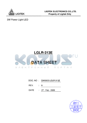 LGLR-313E datasheet - 3W Power Light LED