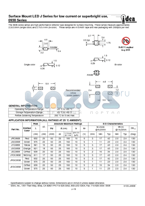 JYOC0938 datasheet - Surface Mount LED