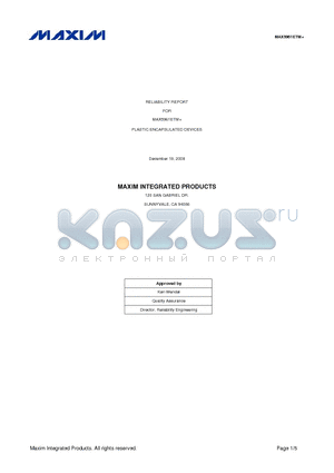 MAX5961 datasheet - PLASTIC ENCAPSULATED DEVICES