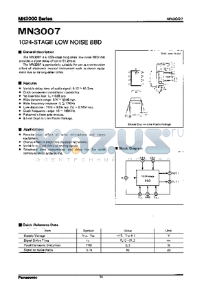 MN3007 datasheet - Microcomputers/Controllers