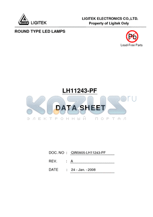 LH11243-PF datasheet - ROUND TYPE LED LAMPS
