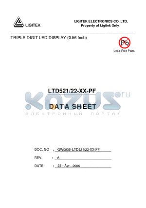 LTD521-22-XX-PF datasheet - LTD521-22-XX-PF