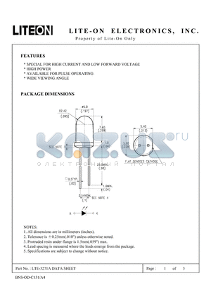 LTE-3271A datasheet - Property of Lite-On Only