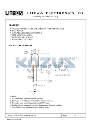 LTE-3271T-A datasheet - Property of Lite-On Only